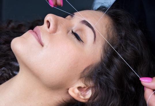Eyebrow Balancing with Threads